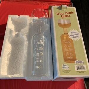 Big Mouth Toys Wine Bottle Glass *New*